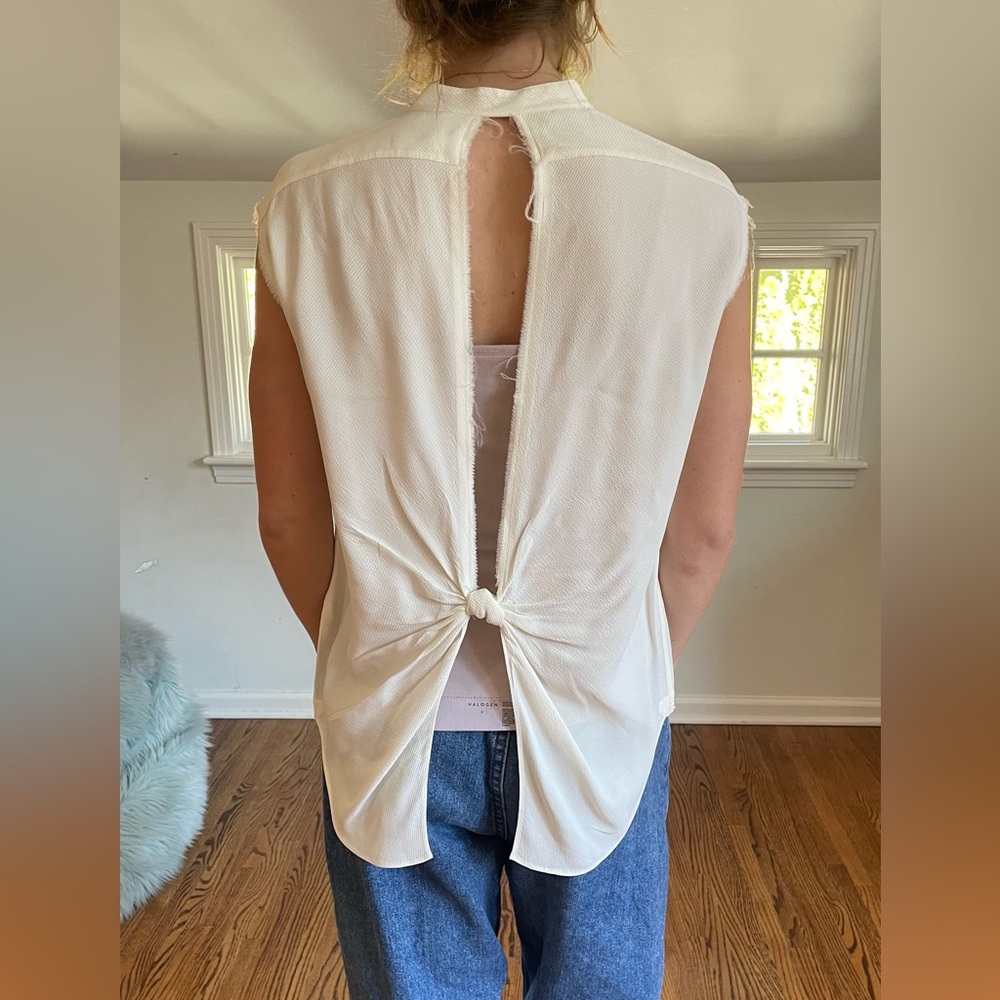 Off White Helmut Lang Button Down Blouse - image 2